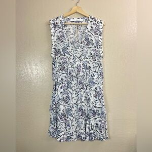 IRO Women's Multicolor Floral Ruffled Sleeveless Dress Sz 36